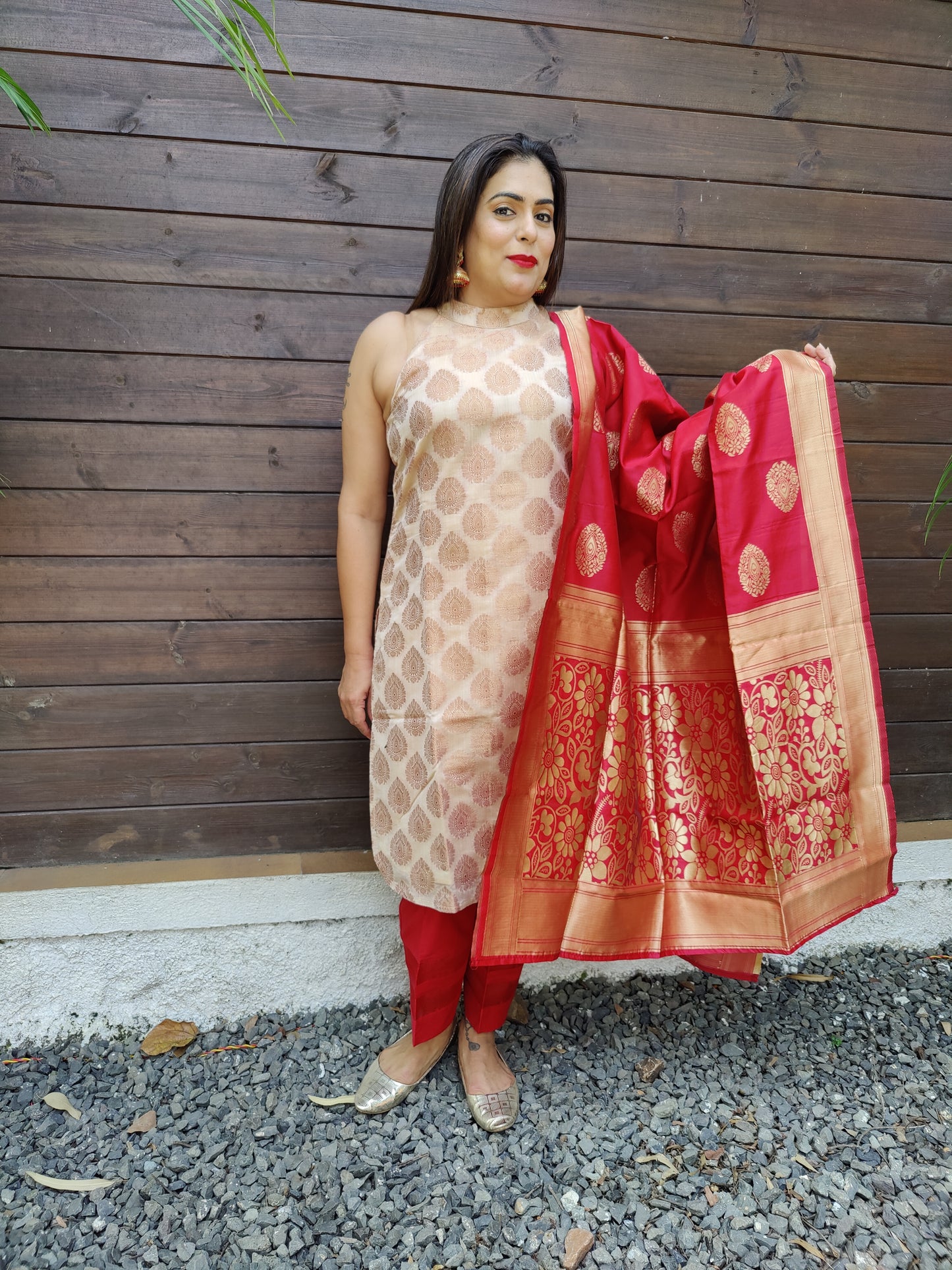 Jacquard Kurti Set