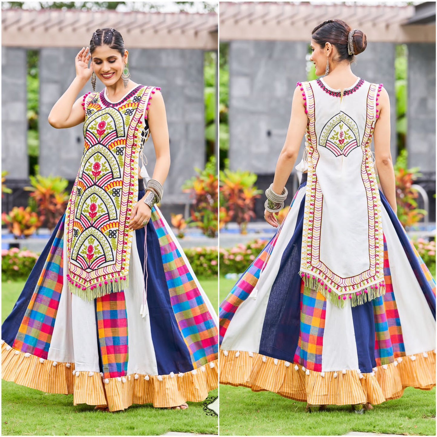 Kurti Skirt Set For Navratri