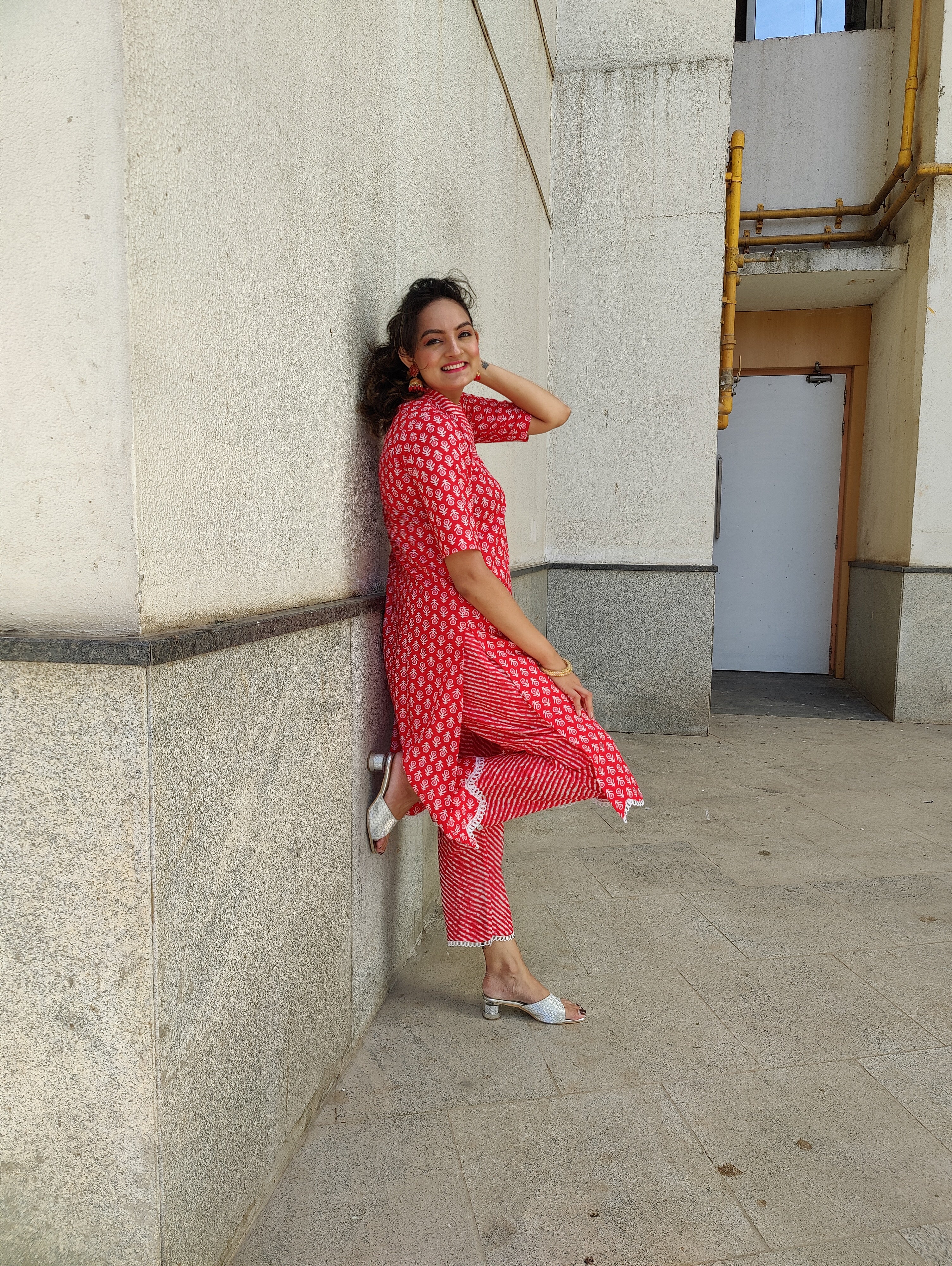 Printed Cotton Suit Set