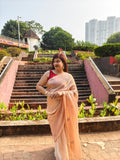 Elevate your festive & party look with this Champagne Gold Ready to Wear Saree from Aura Drapes by Unbox Colours. Designed for effortless draping, this pre-stitched saree combines timeless grace with modern comfort. Crafted in lightweight flowy fabric with delicate embellishments, it's perfect for festivals, weddings, parties & special occasions. Style, comfort & sophistication - ready in minutes.

It's peachy tone, combined with a modern, functional design, make it the perfect choice for every occasion.