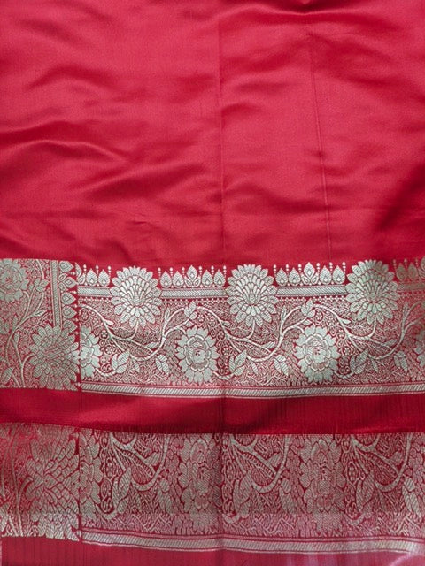 Bloody Red Readymade Saree