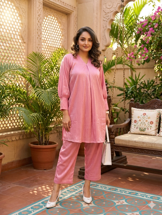 Plain Solid Co-ord Set