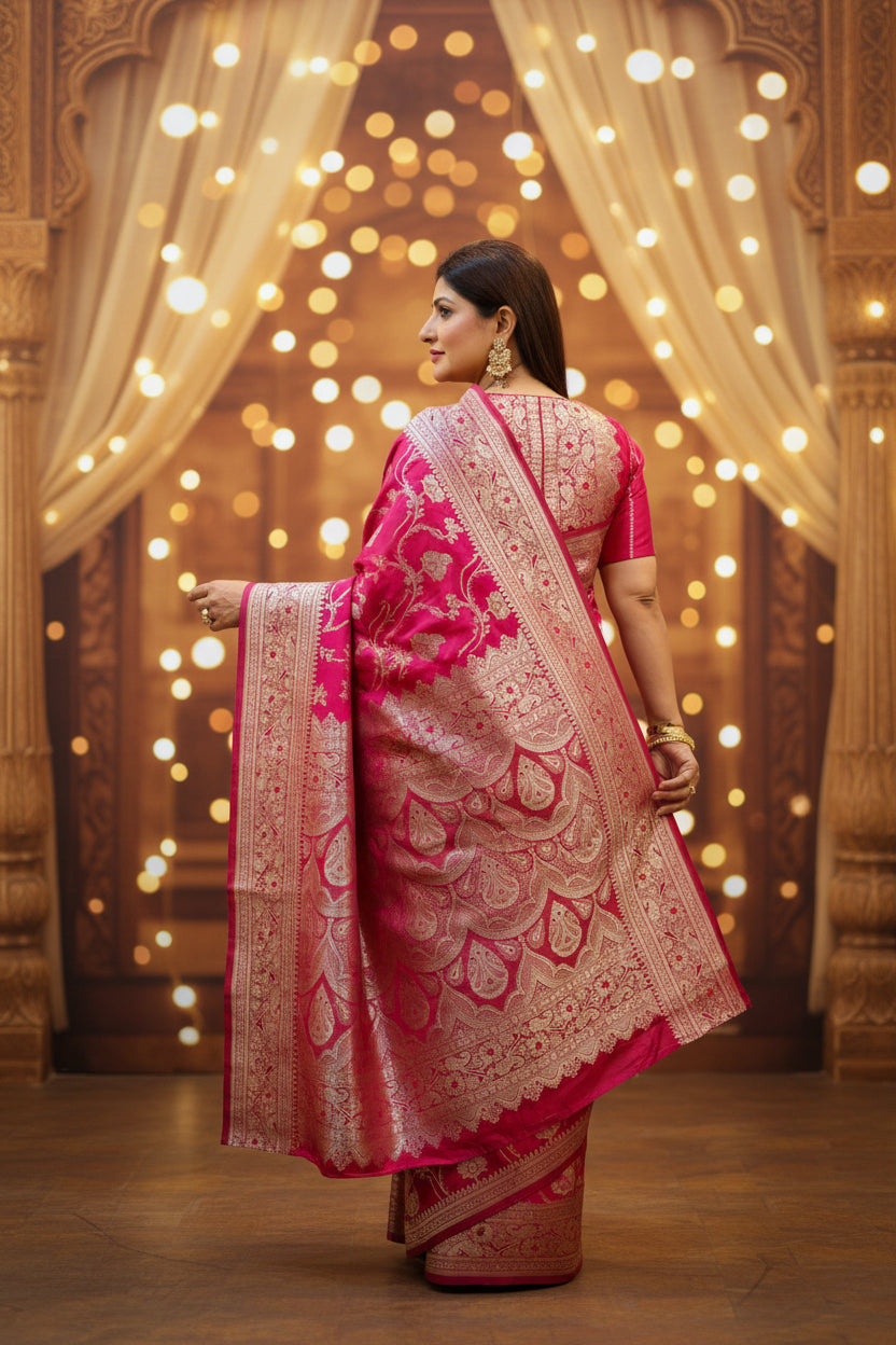 Ruby Bloom Readymade Saree