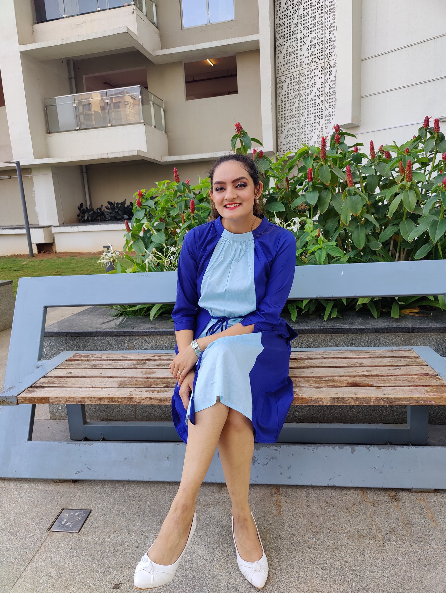 Colour Block Summer Dress