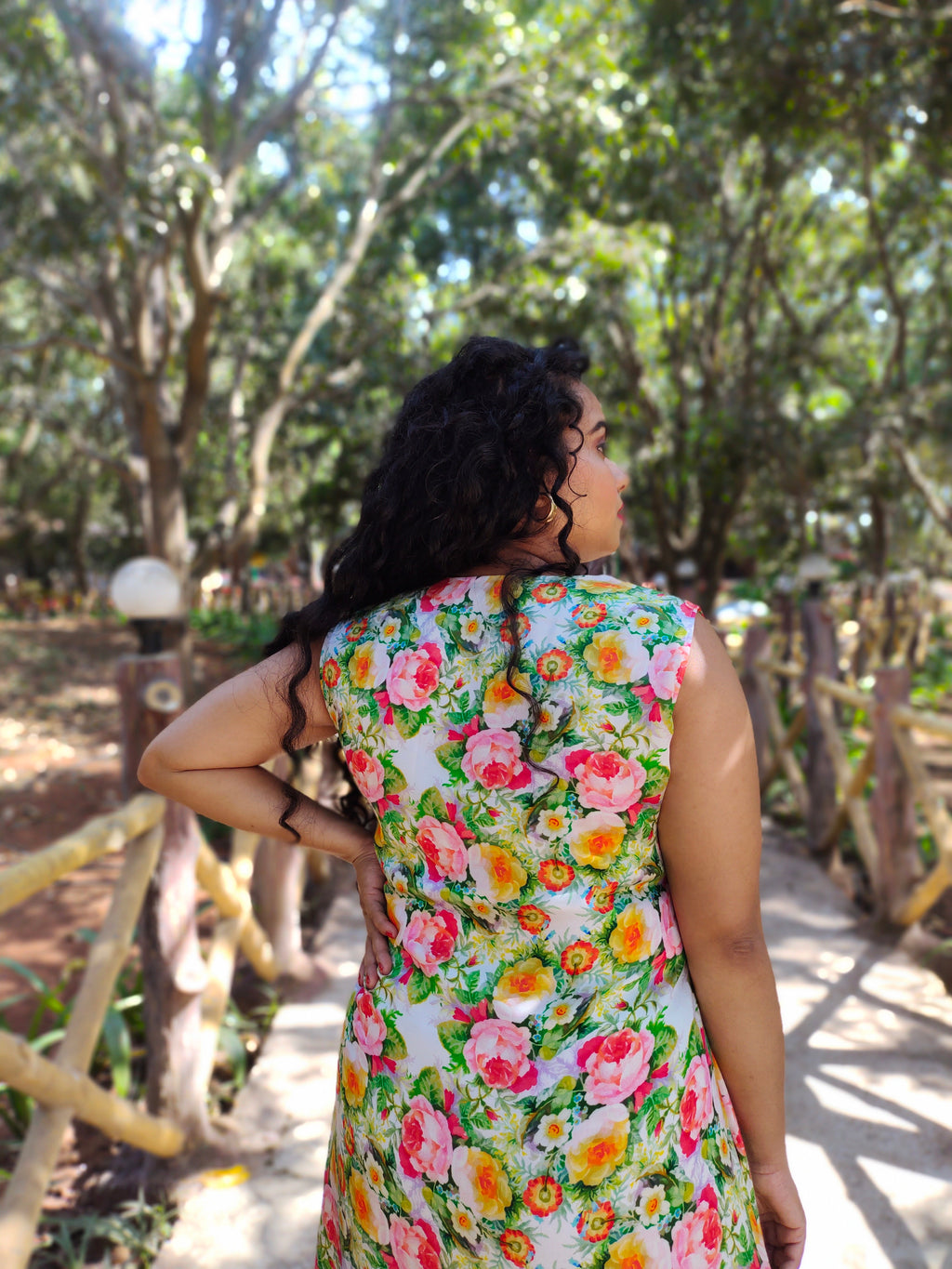FLORAL PRINT A LINE KURTI
