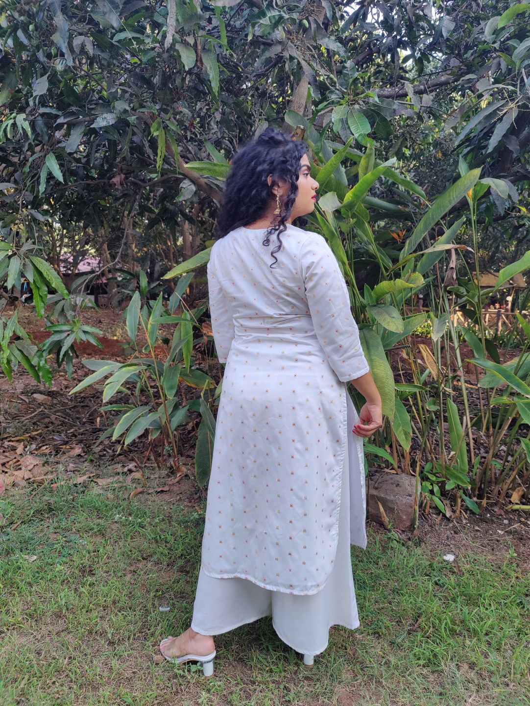 CHANDERI MINA BOOTY STRAIGHT KURTI