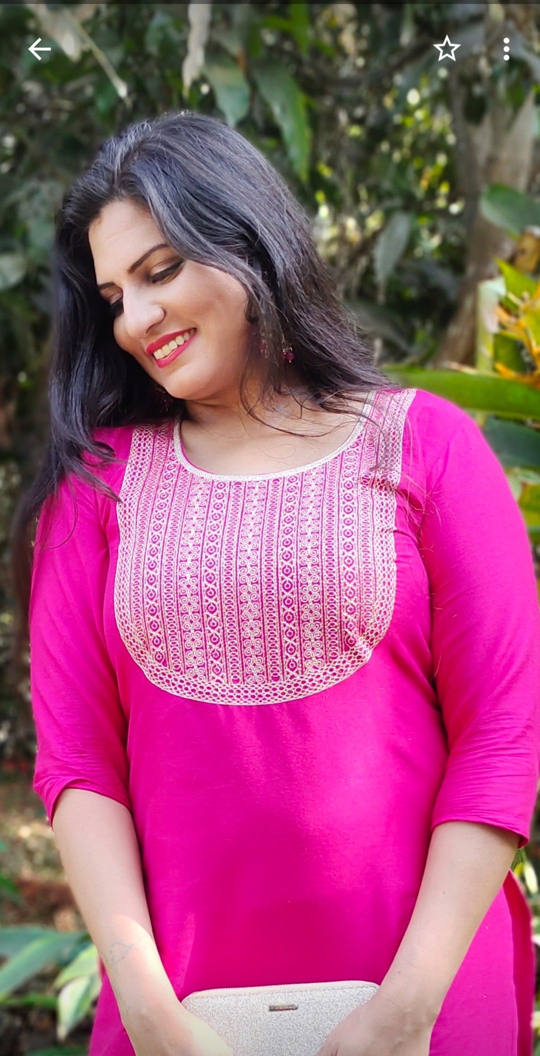 EMBROIDERED STRAIGHT KURTI